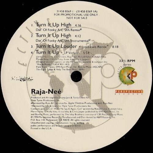 Raja-Neé - Turn It Up (12", Promo) - Bild 1 von 3