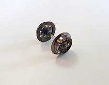 Fleischmann 00534035 Radsatz DC, Doppelspeichen, 11 /  24 mm Spur H0, 534035 NEU