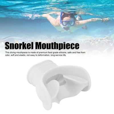 Snorkel Mouthpiece With Tie For Secure Connection In Diving