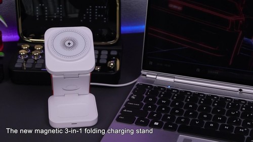 Wireless Charger Ladegerät Ladestation 3 in 1 Für Apple Watch Airpods iPhone - Film 1 z 1