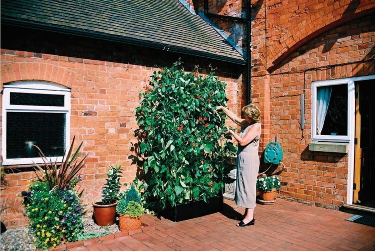 Raised Mini Grow Bed And Support Frame 97.5cm Long Aluminium Garland