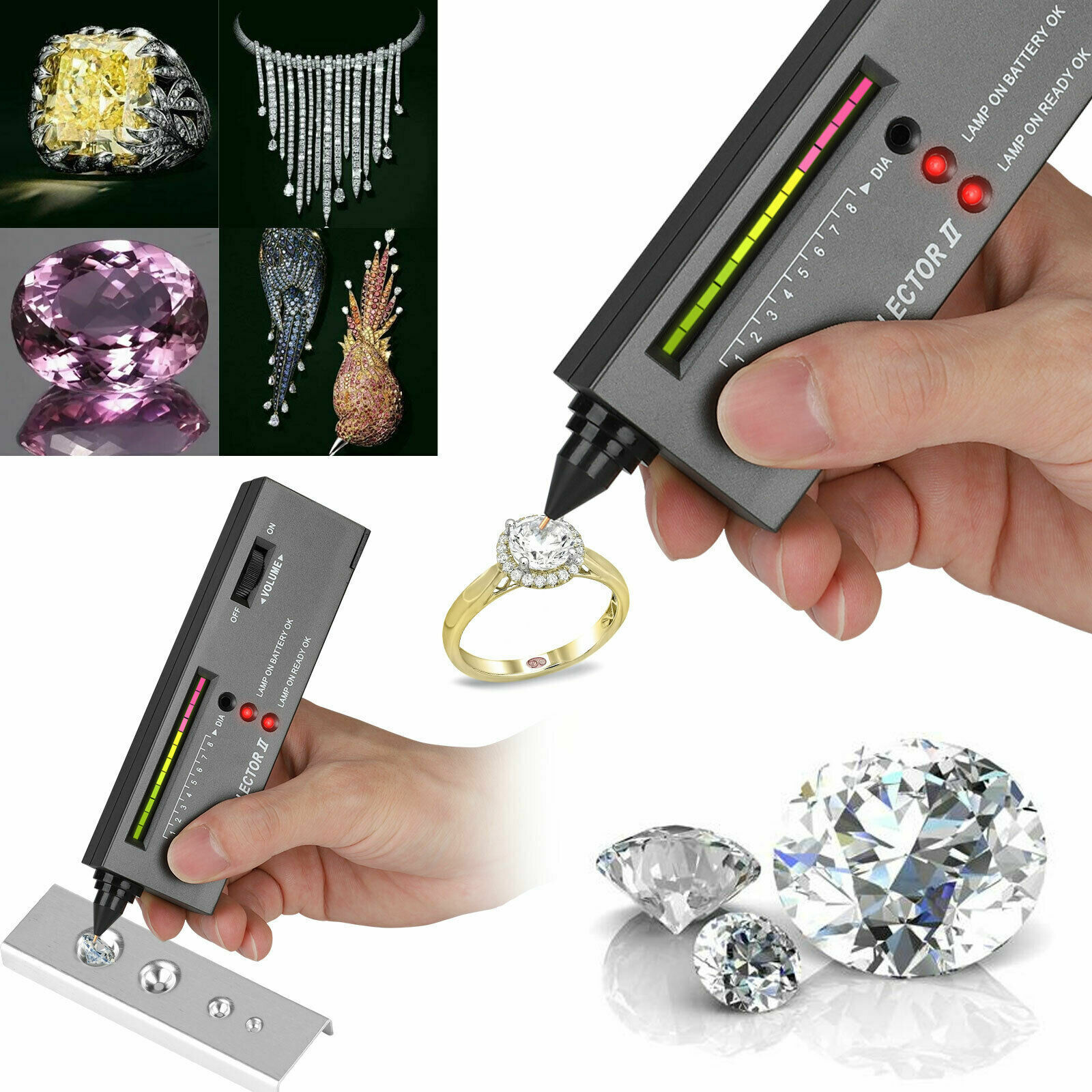 Diamond Tester Professional Pen Tool - KETAR Diamond Rings Jewelry Testing  Kit Black Diamond Jewelry Tools Fake Diamonds Gem Tester - Real Diamond  Tester Battery Tester Gemstone Diamond Checker Tool : Arts, Crafts & Sewing  