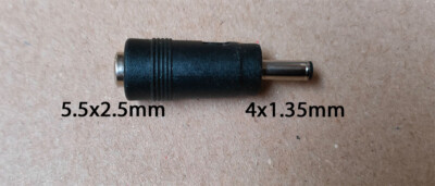 DC Power 5.5x2.1mm to 4.0x1.35mm Connector Asus Notebook Netzteil Adapter