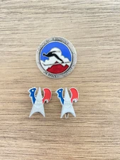 LOT INSIGNE BADGE ÉCOLE MÉDAILLE  SKI FRANÇAIS VINTAGE