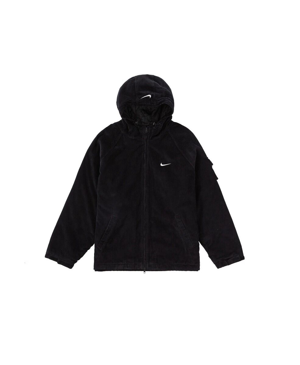 Nike x Supreme Arc Corduroy Hooded Jacket Black SS22 DM1772 Nike x Supreme Arc Corduroy Hooded Jacket Black SS22 DM1772