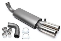 TA Technix SPORT-AUSPUFF EndschalldÄMpfer 2X76Mm ABE Audi 80/90 TYP 89