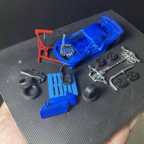 1:64 Diorama Engine Hanger Models Car Repair Workshop Scene Display Props Models - Picture 12 of 16