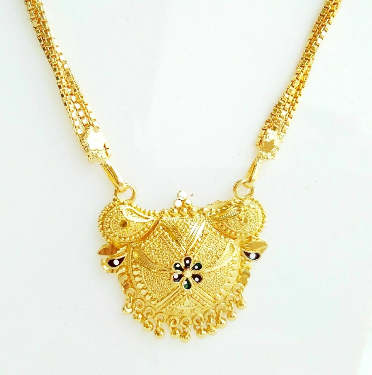 Gold necklace pendant design deals