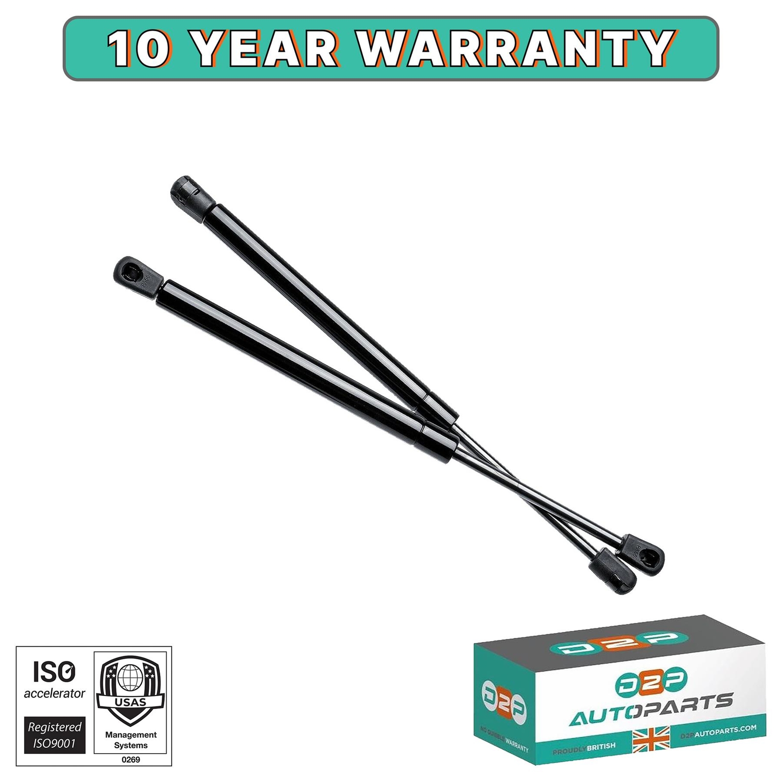2x Gas Strut Tailgate Boot Lifter Rear Fits Porsche 928 -- [1977-1995] Coupe