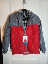 Eddie Bauer Kids Light Weight 3 in 1 Jacket Red/Gray L 14/16