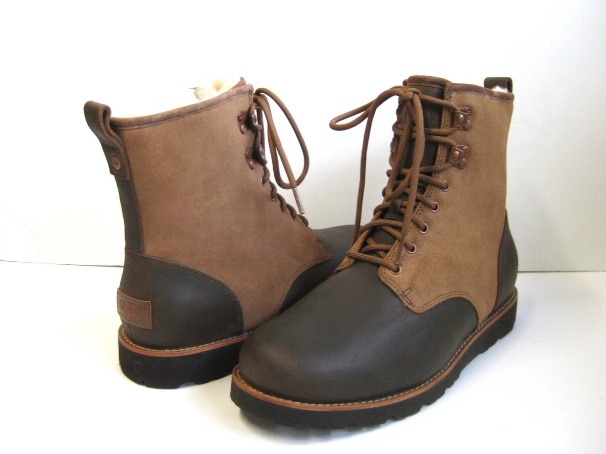 UGG HANNEN TL MEN BOOTS LEATHER DARK CHESTNUT US 12 UK 11 EU 45