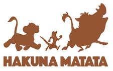 Wandtattoo „HAKUNA MATATA“ Auf Italienisch – Vinyl, Wiederverwendbar, Einfach Anzubringen