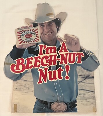 Vintage I'm A Beech-Nut Nut! Chewing Tobacco Store Advertising Cardboard  Sign