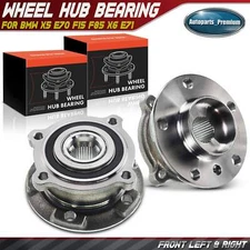 2x Front L & R Wheel Bearing & Hub Assembly for BMW E70 E71 X5 X6 2007-2018 AWD