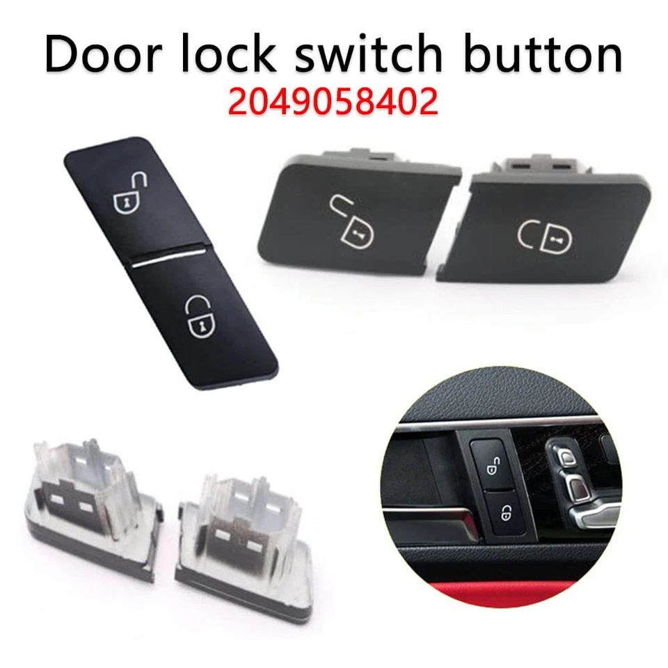 Door Lock Switch Button Driver SIDE For 08-13 Mercedes-Benz C350 C300 C63 AMG - Image 2 of 4