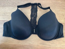 Victoria's Secret Black Lace 32DD Body By Victoria Full Coverage Front Close Bra