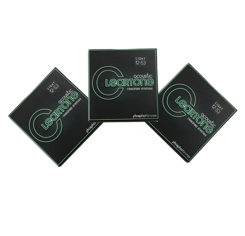 Cleartone Guitar Strings 3 Sets Acoustic Phosphor Bronze 12-53 Super Long Life
