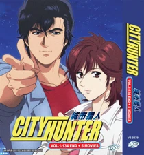City Hunter ( Vol 1-134 End + 5 Movies) Anime DVD with English Subtitle