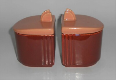 Franciscan Pottery Toastmaster Redwood/Coral Jam Set
