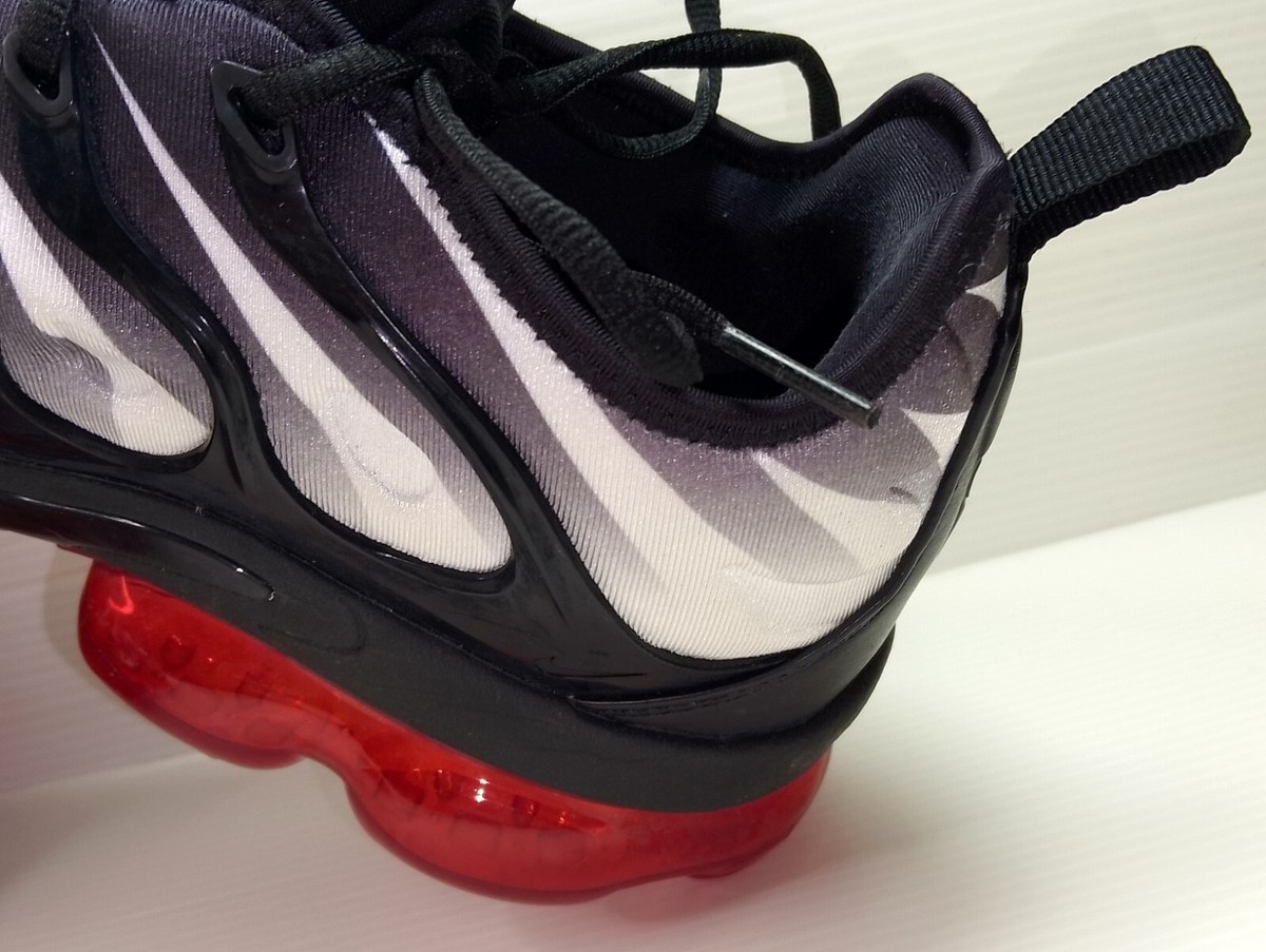 Size Nike Air VaporMax Plus Shark Black Red White Preowned