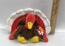Ty Original Beanie Baby Gobbles The Turkey 1996 Retired BD - 11/27/1996 #4034