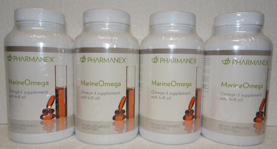 Nu Skin Nuskin Pharmanex Marine Omega MarineOmega 120 Softgels (4 Bottles) - Main Image