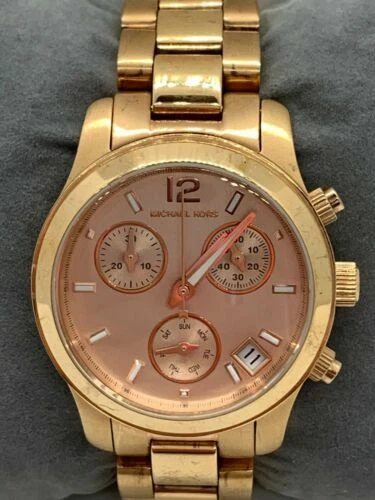 Michael Kors MK5430 Orologio Donna Cronografo Oro Rosa Acciaio Inox D228