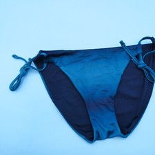 Victorias Secret Medium Blue Side Tie Cheeky Hipster Bikini Bottom Swimwear New