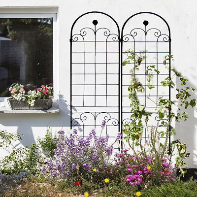 2Pack Garden Trellis 86.7'' x 19.7'' for Climbing Plants Outdoor Flowers Support