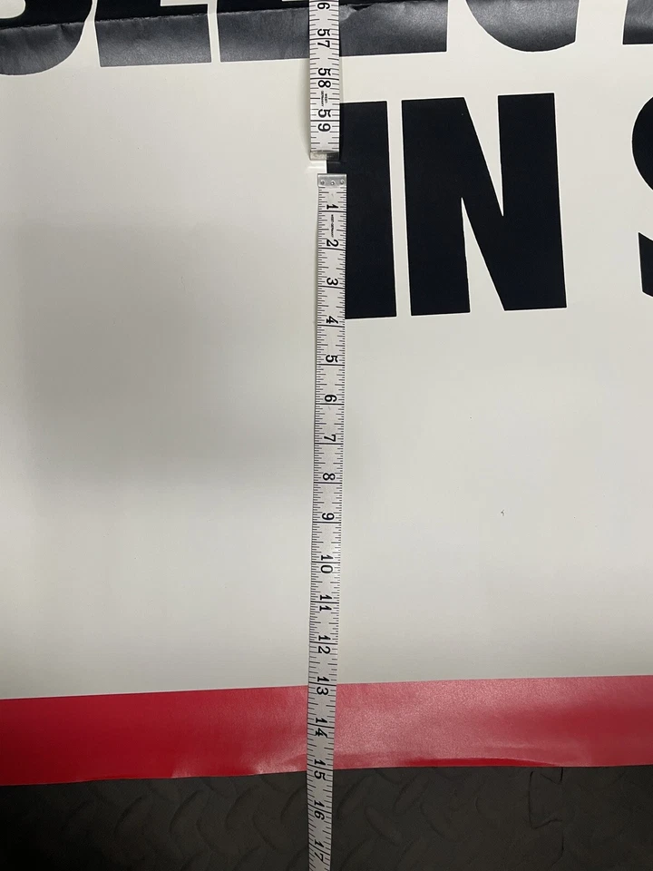 Raro póster vintage 1988 6'5"" enorme concesionario Dodge Here's For You, America Foto 2 de 3