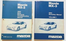 Mazda 1994 MX-3 Body Electrical Workshop Vintage Volume 1 Manual Original Set 2
