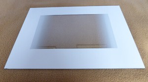 Zanussi/Electrolux Backofentür für HM 541 W, Sicherheitsglas weiss außen