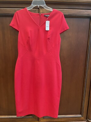 (NWT) BROOKS BROTHERS Women's X-Mas RED Wool Ponte Knit