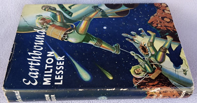 MILTON LESSER EARTHBOUND Hutchinson FIRST EDITION HB DW Science Fiction SCARCE