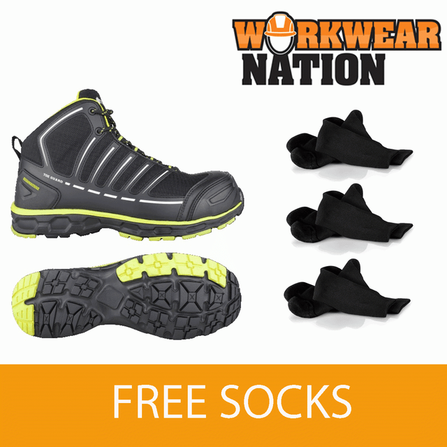 Toe Guard Jumper Hiker Safety Boots Composite Lightweight by Snickers SOCKS