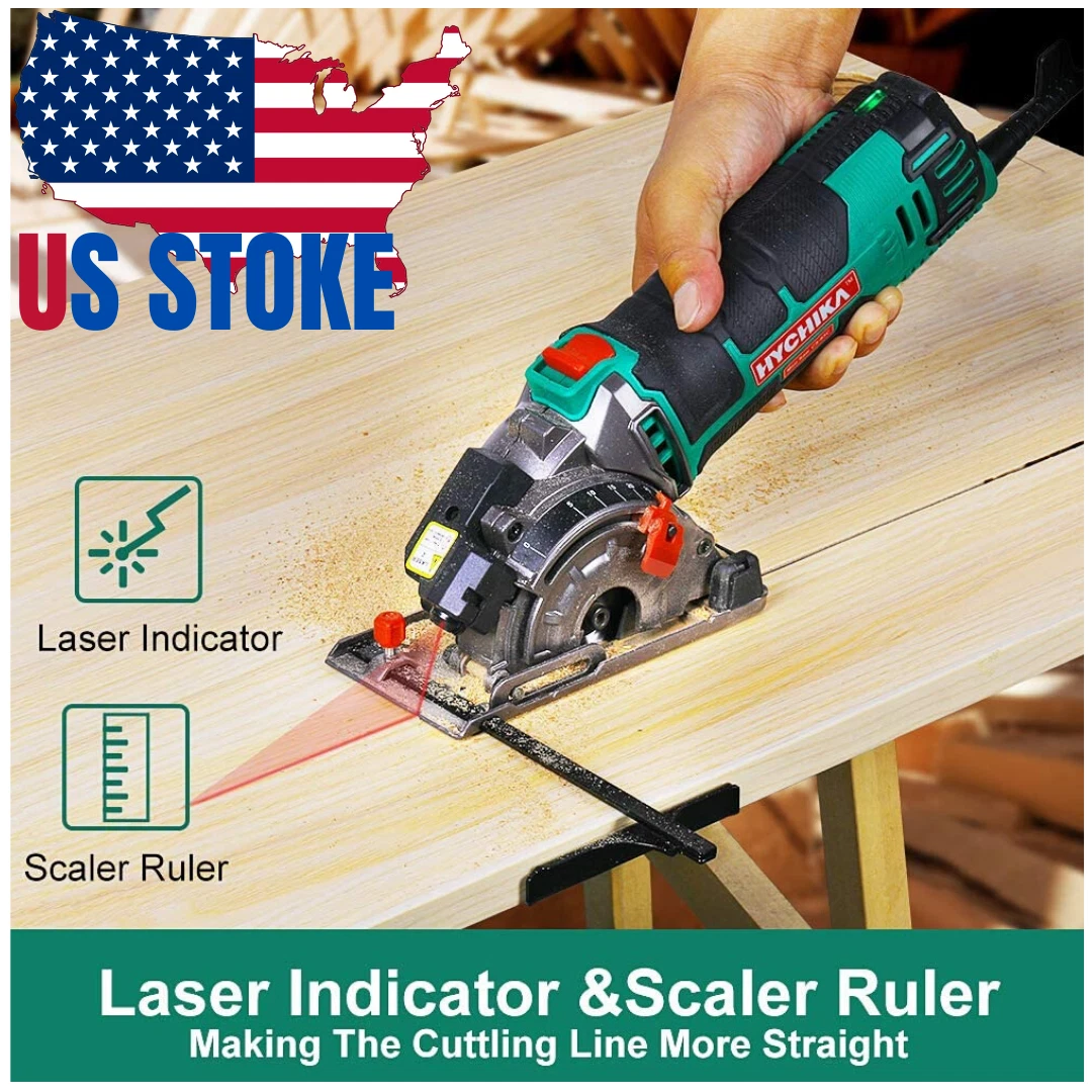 Effortlessly Cut Wood Metal Tile with Our 230V Mini Circular Saw