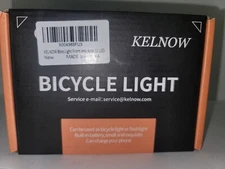 JacobsParts USB Rechargeable LED Bicycle Headlight Bike Front Rear Lamp - Black