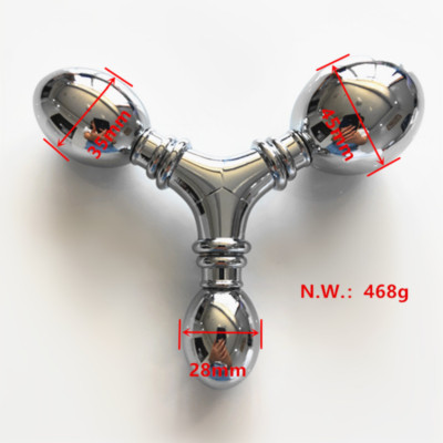 Metal Prostate Tools 3 Ball Removable Big Plugs Expander Metal prostate Massage Heavy Safety ...
