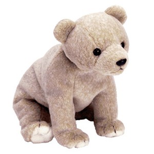 almond the bear beanie baby