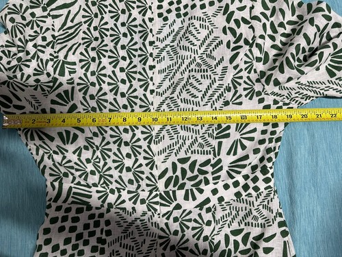 ALEXIS Women’s 100% Linen Green Floral Ruffle 3/4 Sleeve Maxi Dress Size L - Picture 9 of 13