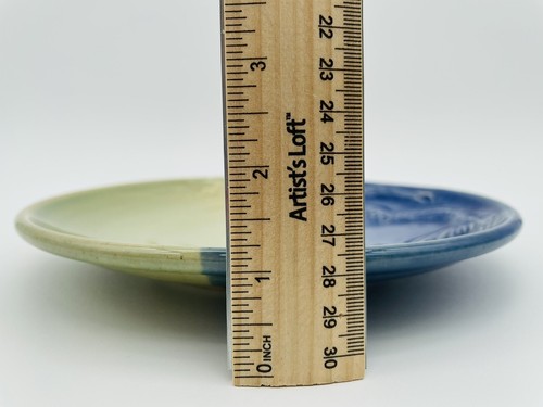 Chatham Keramik Steinzeug Erhöht 3D Meerjungfrau Teller 8,5" Blau Grün - Bild 10 von 10