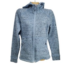 Mammut Kachemak Full Zip Hooded Fleece Jacket 1010-21520 Women's Xs Fog Blue