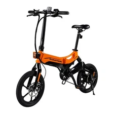 Swagtron Folding Electric Bike Removable Battery 7-Speed E Bike 16" 350W Motor