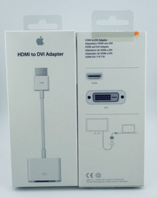 Original Apple HDMI auf DVI Adapter für MacBook / Mac MJVU2ZM/A weiß