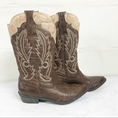 1 inch heel cowgirl boots