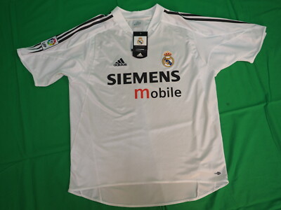 2004-2005 Real Madrid Jersey Shirt Camiseta Home Adidas Siemens