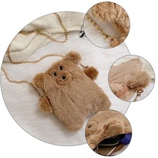 1 Pc hiver automne sac à bandoulière sac en peluche ours sac à la mode sac femme