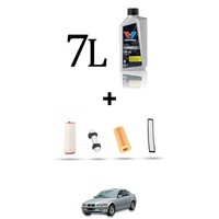 Hoffcar Wartungsset 4 Filter Und 7L ÖL FüR BMW Serie 3 (E46) 330D 150KW Ab 20