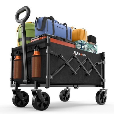 Heavy Duty Foldable Front Wagon Cart 220 lbs Large Capacity Utility Stroller