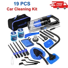 Car Cleaning Kit, Car Interior Detailing Kit with High Power Handheld Vacuum